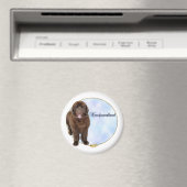 Brawn Newfundland Portrait - Magnet (In Situ (Geschirrspüler))