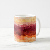 Brawn Orange Abstrakt Pattern Kaffeetasse (VorderseiteRechts)