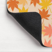 Brawn Orange Autumn Floral Blätter Y2K Muster Mousepad (Ecke)