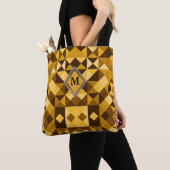 Brawn Orange Diamond Triangle Pattern Tasche (Von Nahem)