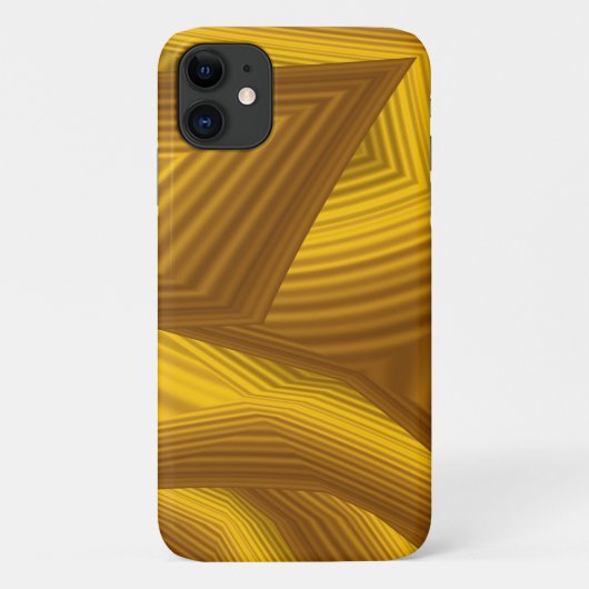 Brawn Orange Geometric Abstract Design Case-Mate iPhone Hülle (Rückseite)