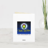 Brawn Orange Ivory Getrocknete Blätter Danke Karte (Rückseite)