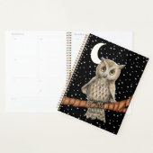 Brawn Owl Hübsch Eyes Blue Necklack Moon Stars Planer (Anzeige)