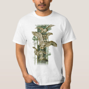 Brawn Owls im Flug T-Shirt