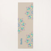 Brawn Pastel Zen Blume Mandala Yogamatte (Rückseite)