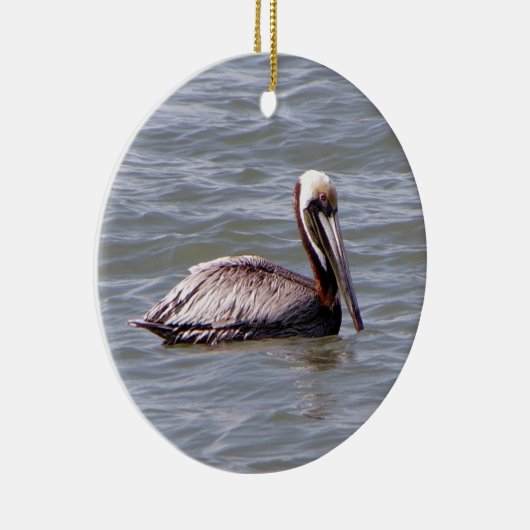 Brawn Pelican Keramik Ornament (Rechts)