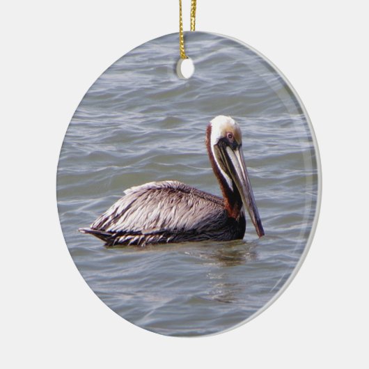 Brawn Pelican Keramik Ornament (Links)