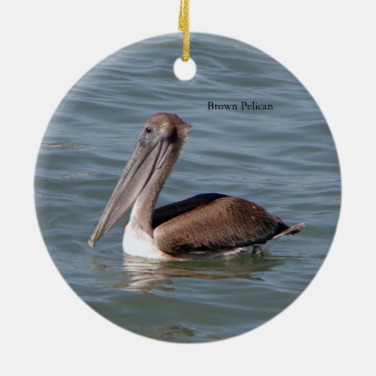 Brawn Pelican Keramik Ornament (Hinten)