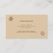 Brawn Puzzle Visitenkarte (Rückseite)