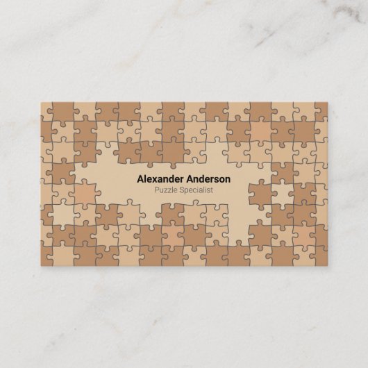 Brawn Puzzle Visitenkarte (Vorderseite)