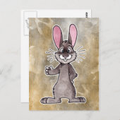 Brawn Rabbit Postkarte (Vorne/Hinten)