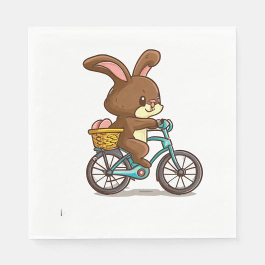 Brawn Rabbit Riding Bicycle Serviette (Vorderseite)