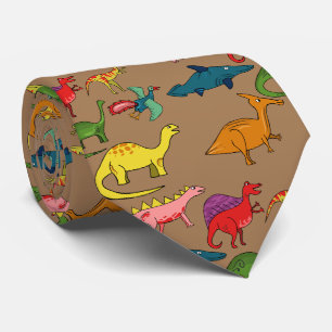 Brawn Rainbow Dinosaurier Krawatte