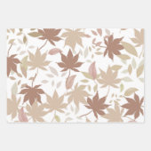 Brawn Red Autumn Floral Blätter Y2K Muster (Vorderseite 3)