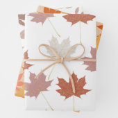 Brawn Red Autumn Floral Blätter Y2K Muster (Beispiel)