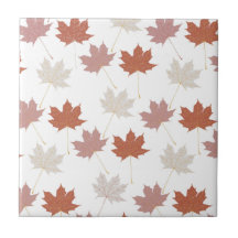 Brawn Red Autumn Floral Blätter Y2K Muster