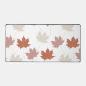 Brawn Red Autumn Floral Blätter Y2K Muster Schreibtischunterlage (Vorderseite)