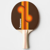 Brawn Retro Looping mit Name Tischtennis Schläger (Vorderseite)