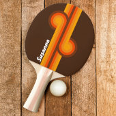 Brawn Retro Looping mit Name Tischtennis Schläger