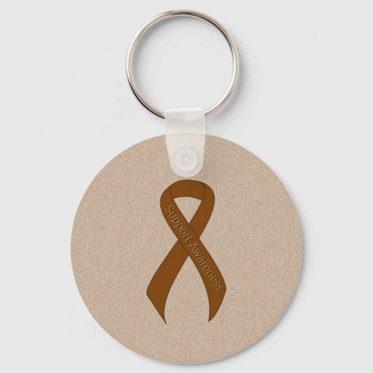 Brawn Ribbon Support Awareness Schlüsselanhänger (Vorderseite)