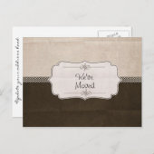 Brawn Ribbon wir bewegt haben Ankündigungspostkarte (Vorne/Hinten)