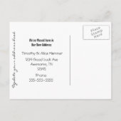 Brawn Ribbon wir bewegt haben Ankündigungspostkarte (Rückseite)