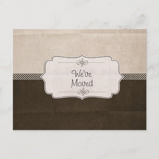 Brawn Ribbon wir bewegt haben Ankündigungspostkarte (Vorderseite)