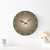 Brawn Roman Numerals Große Wanduhr (Zuhause)