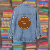 Brawn Round Business Brand on Women's Denim Jacket Jeansjacke