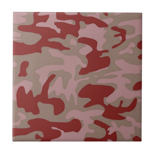 Brawn Rust Camouflage Camouflage Fliese (Vorderseite)