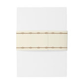 Brawn Rustic Country Wedding Belly Bands Einladungsbanderole (Rückseitenbeispiel)