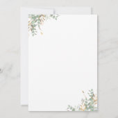 Brawn Sage Green and Blue Boy Baby Dusche Einladung (Rückseite)