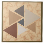 Brawn Sandstone Geometric Pattern Fliese (Vorderseite)