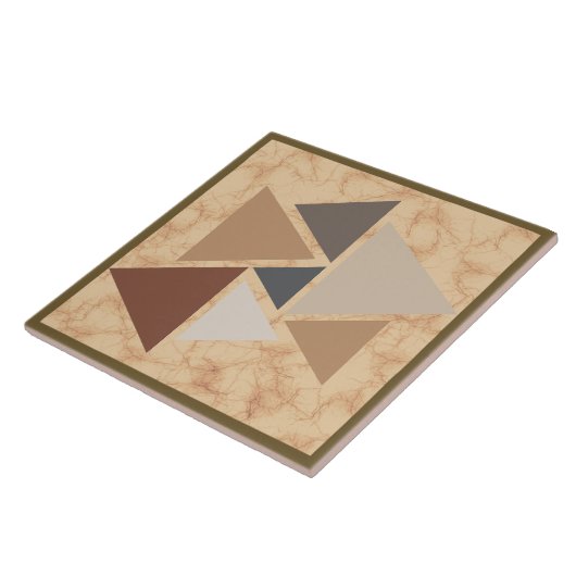 Brawn Sandstone Geometric Pattern Fliese (Seite)