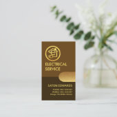 Brawn Shades Gold Letter-e-Zuhause Circuit Visitenkarte (Stehend Vorderseite)