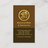 Brawn Shades Gold Letter-e-Zuhause Circuit Visitenkarte (Rückseite)