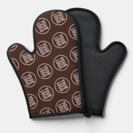 Brawn Silicone Oven Mitt mit Firmenlogo Muster Ofenhandschuh