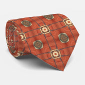 Brawn Square Design-Krawatte Krawatte (Gerollt)