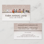 Brawn Stone Glitz Vet Klinik Landtiere Visitenkarte (Vorne/Hinten)