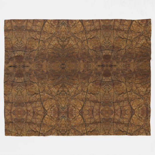 Brawn Stone Pattern Vatertag Fleecedecke (Vorderseite (Horizontal))