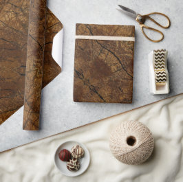 Brawn Stone Pattern Vatertag Geschenkpapier