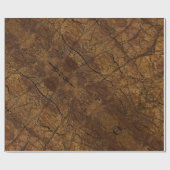 Brawn Stone Pattern Vatertag Geschenkpapier (Flach)