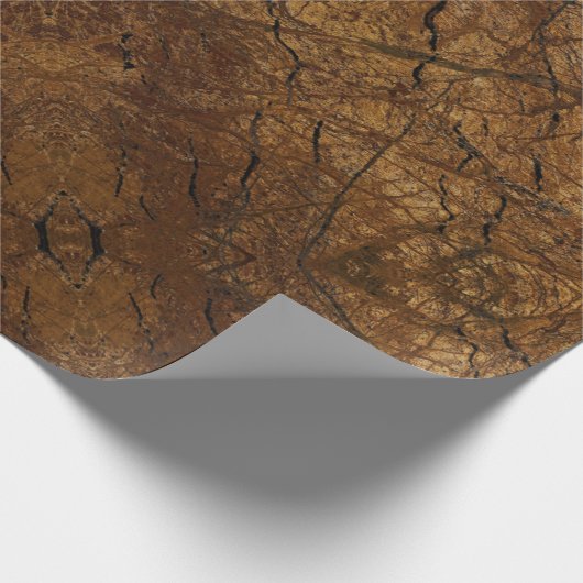 Brawn Stone Pattern Vatertag Geschenkpapier (Ecke)