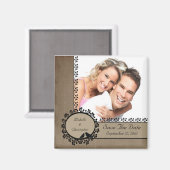 Brawn Stripe Love Birds Foto speichern Datum Magne Magnet (Vorderseite/Rückseite)