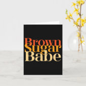 Brawn Sugar be Stolz Black History Frauen stolz Ju Karte (Gelbe Blume)