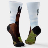 Brawn Tall Gomphy Magnificent Pferd, Crew Socken (Gewinkelt)