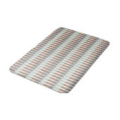 Brawn Tan Blue Streifen Badematte (Schrägansicht)