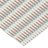 Brawn Tan Blue Streifen Kurzer Tischläufer (Ecke)