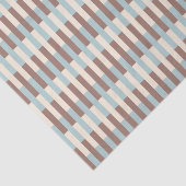 Brawn Tan Blue Streifen Seidenpapier (Ausschnitt)