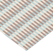 Brawn Tan Blue Streifen Tischdecke (Schrägansicht)